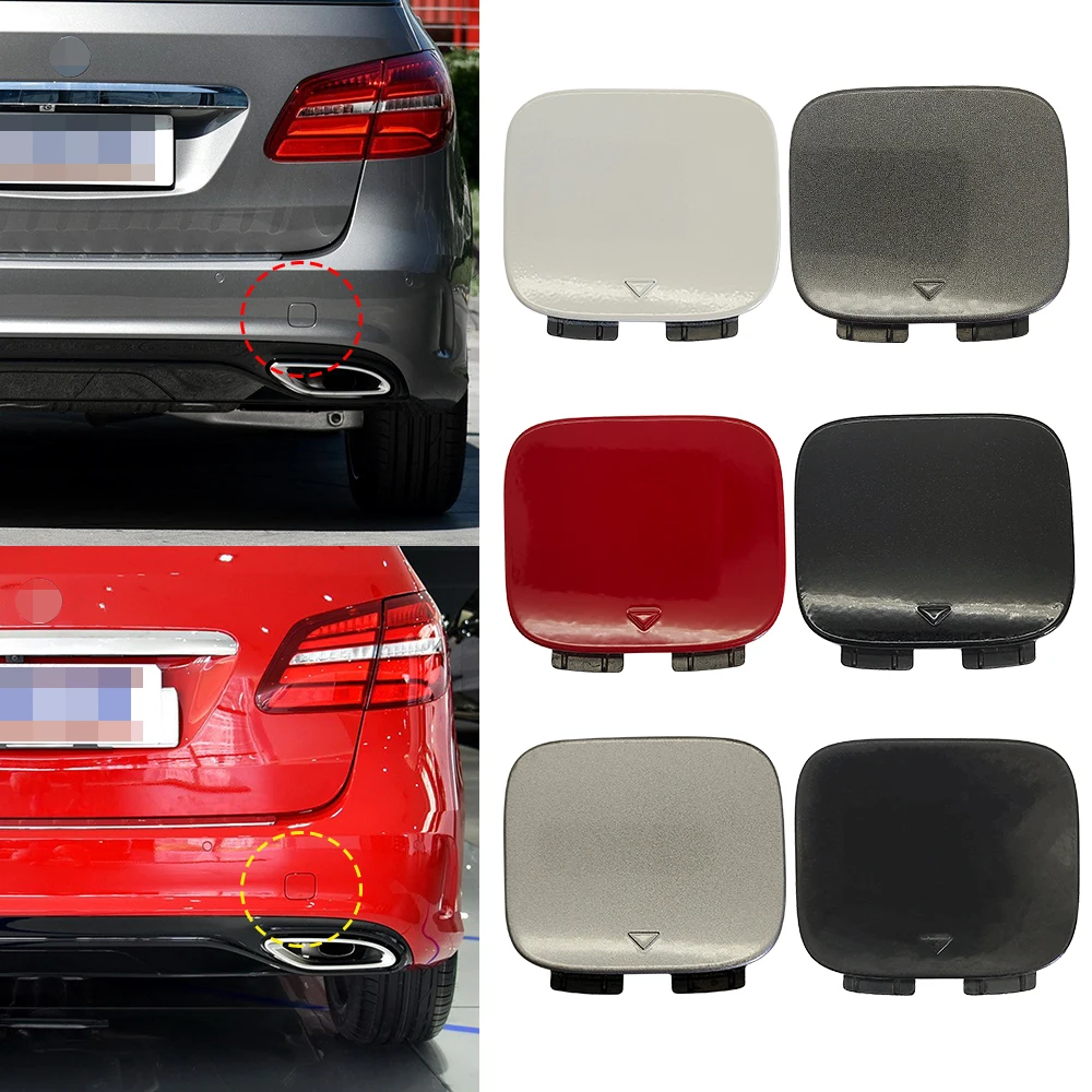 Para mercedes w246 esporte carro amortecedor traseiro gancho de reboque capa preto para benz classe b b180 b200 b220 b260 2014-2019 2468852100