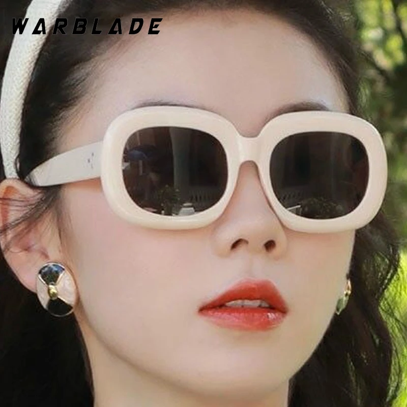 

Fashion Personality Oversized Square Frame Women Sunglasses Brand Design Punk Rivets Men Sunglass Travel Shades Female UV400