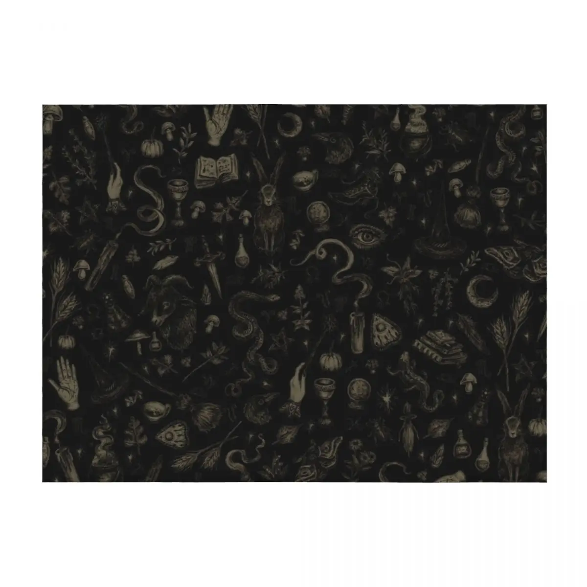 

Just Witch Things (black and beige) Throw Blanket Blankets For Baby Single cosplay anime Loose Blankets