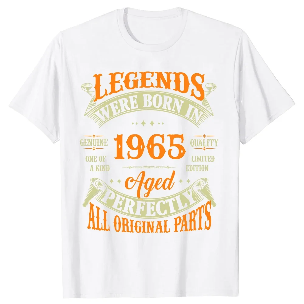 Funny 59th Tee Vintage Legends Born In 1965 59 Years Old T Shirts Summer Style Graphic Cotton Birthday Gift Idea T-shirt Men