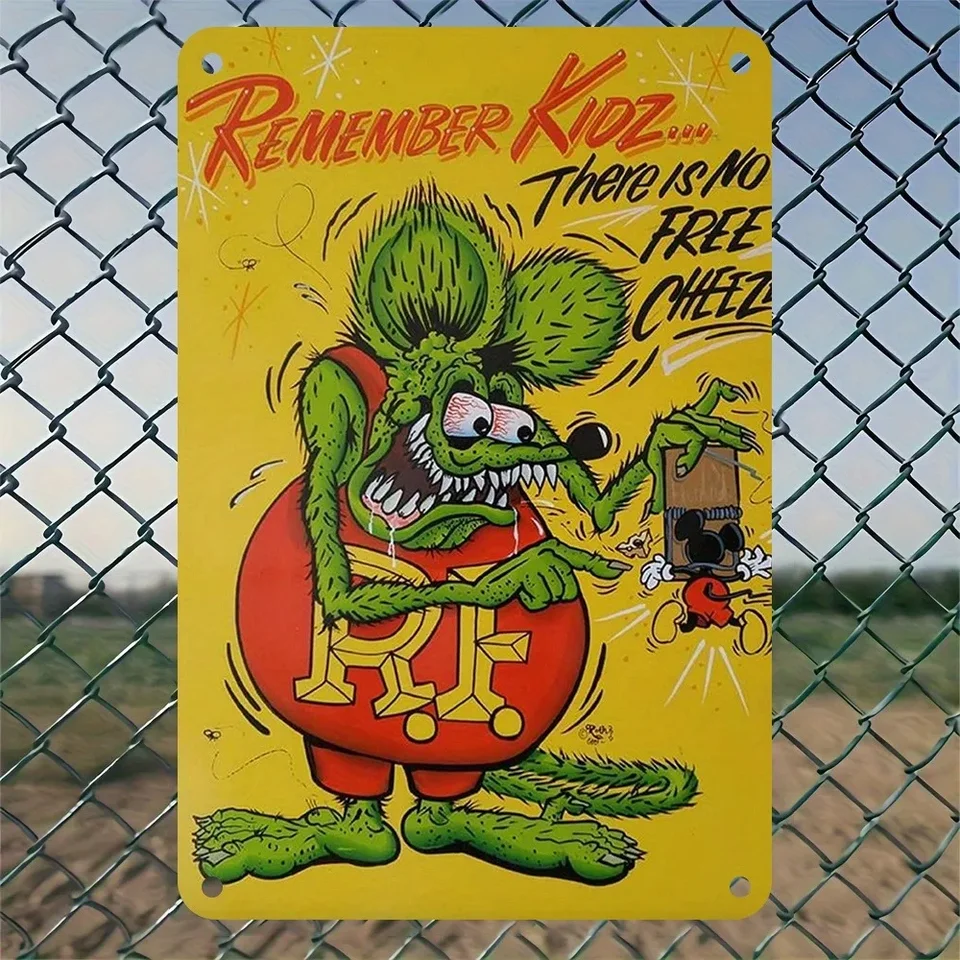 RATFINK壁掛けオブジェ RAT FINK（ラットフィンク） ムーンアイズ ティン サイン : MOONEYES