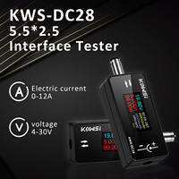 Digital Interface Tester DC 4-30V 12A Voltage Current Tester with 0.96 inch TFT Color HD Display Voltmeter Ammeter Power Meter