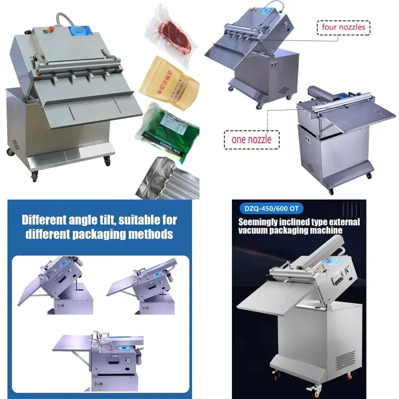 Nitrogen Flushing Vacuum Sealing Machine for Brick Coffee External Packaging Yeast Nozzle Selladora Al Vacio