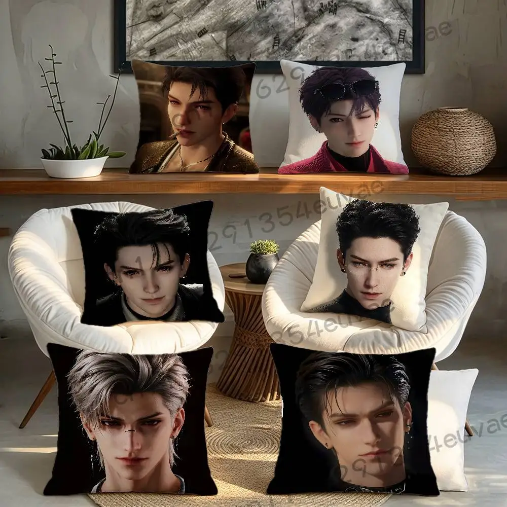 L-Love And Deepspace Game Cartoon Cushion Cover Pillowcase Upholstery Sofa Throw Pillow Home Decor Pillowcas