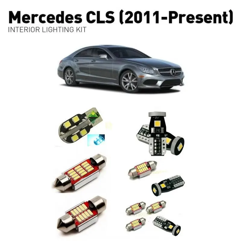 

Для mercedes cls 2011 + 18 шт. автомобильное светодиодное внутреннее освещение авто автомобильные лампы лампы для автомобилей без ошибок