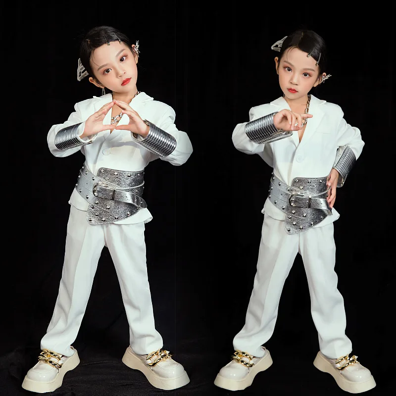 

Boys And Girls Model Catwalk Suit Future Technology Wind Model Card Performance Suit Meta-universe Theme Stage Competition