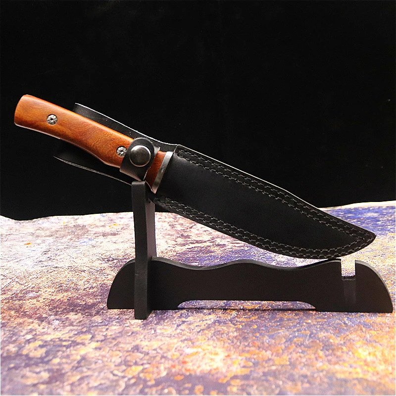 Japanese outdoor straight knife fishing knife jungle hunting knife outdoor sharp tactical knife slicing bone cutter