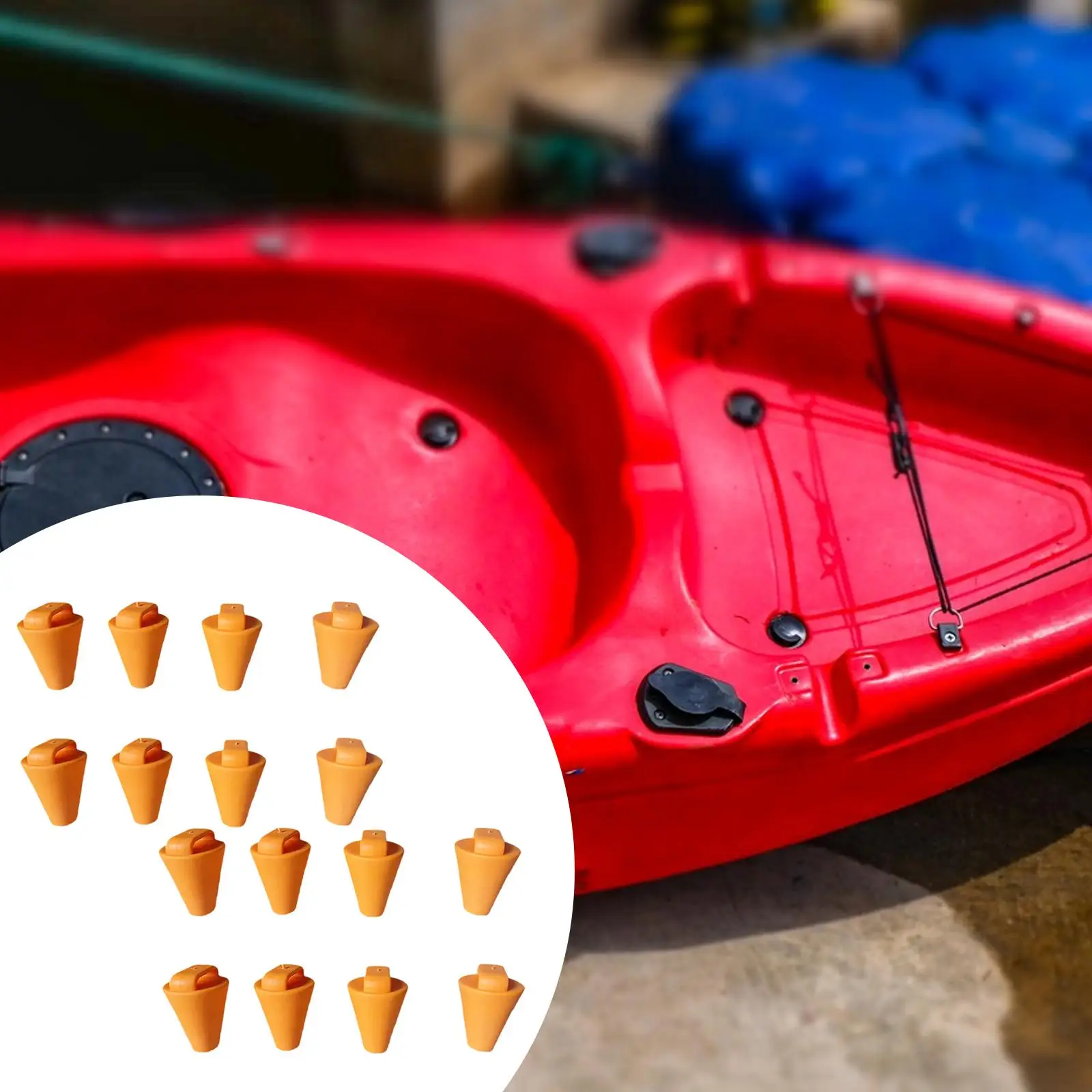 

8 шт. заглушек для дренажных отверстий каяка, универсальные уплотнители для замены