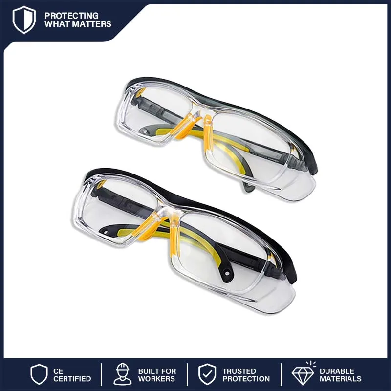Gafas de Seguridad BASTO BA3166 Anti-Impacto, Anti-Polvo, Anti-Vaho, Compatibles con Lentes Graduadas, Protector Ocular Unisex para Hombres y Mujeres