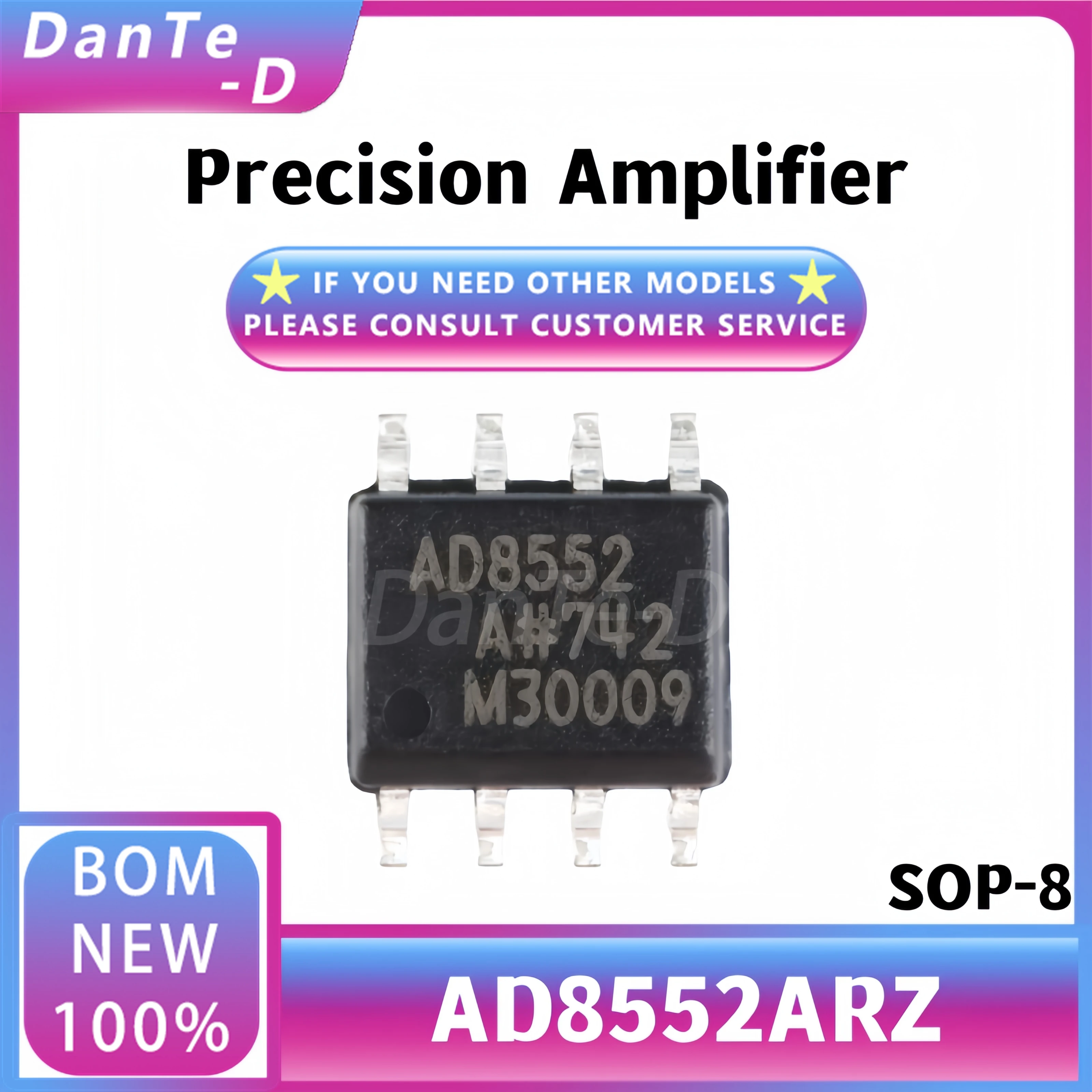 AD8552ARZ New original AD8552A SOP-8 Single power rail-to-rail operational amplifier