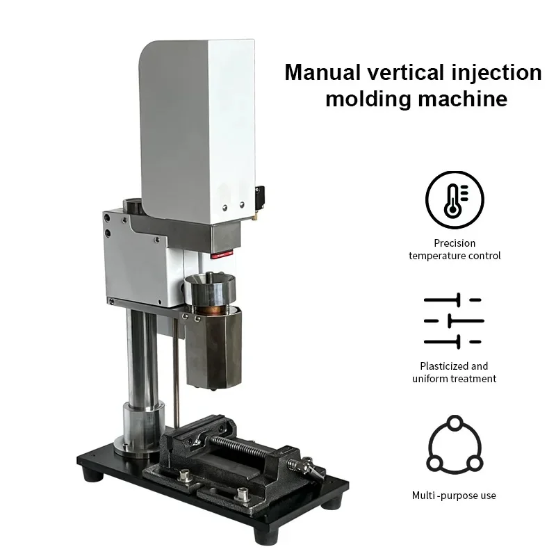 ZTEN 30g Pneumatic Injection Molding Machine Small Desktop Vertical Plastic Heating Molding Machine for 3D Printing PE PS PP ABS