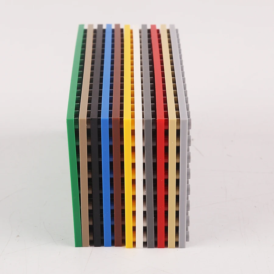 5-teiliges Puzzle-Block-Bodenplatten-Set - 8x16 Bausteine für Kinder, Kreatives DIY-Konstruktionsspielzeug-Zubehör, Bausteine-Wand – Detail 5