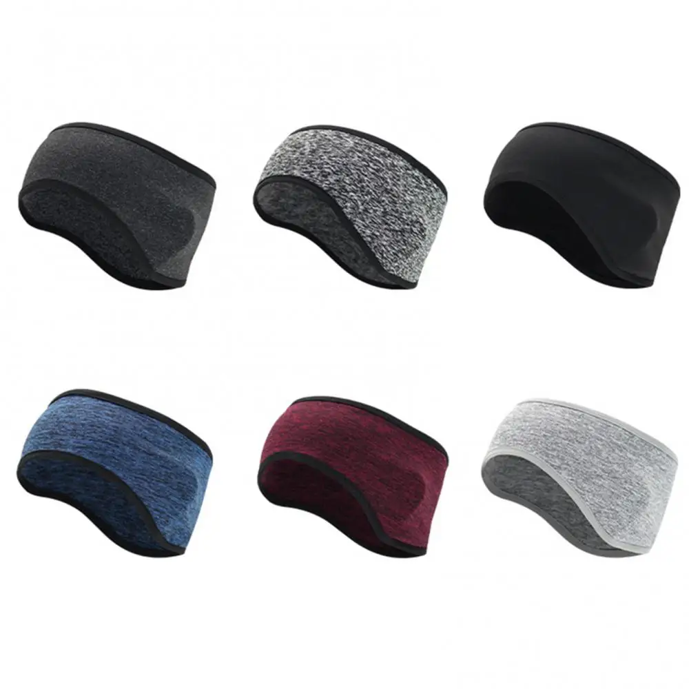 Fashion Ear Warmer Cover For Men Women Fleece Headband Winter Sports Head Wrap Ear Muffs Outdoor Fitness Running Headscarf