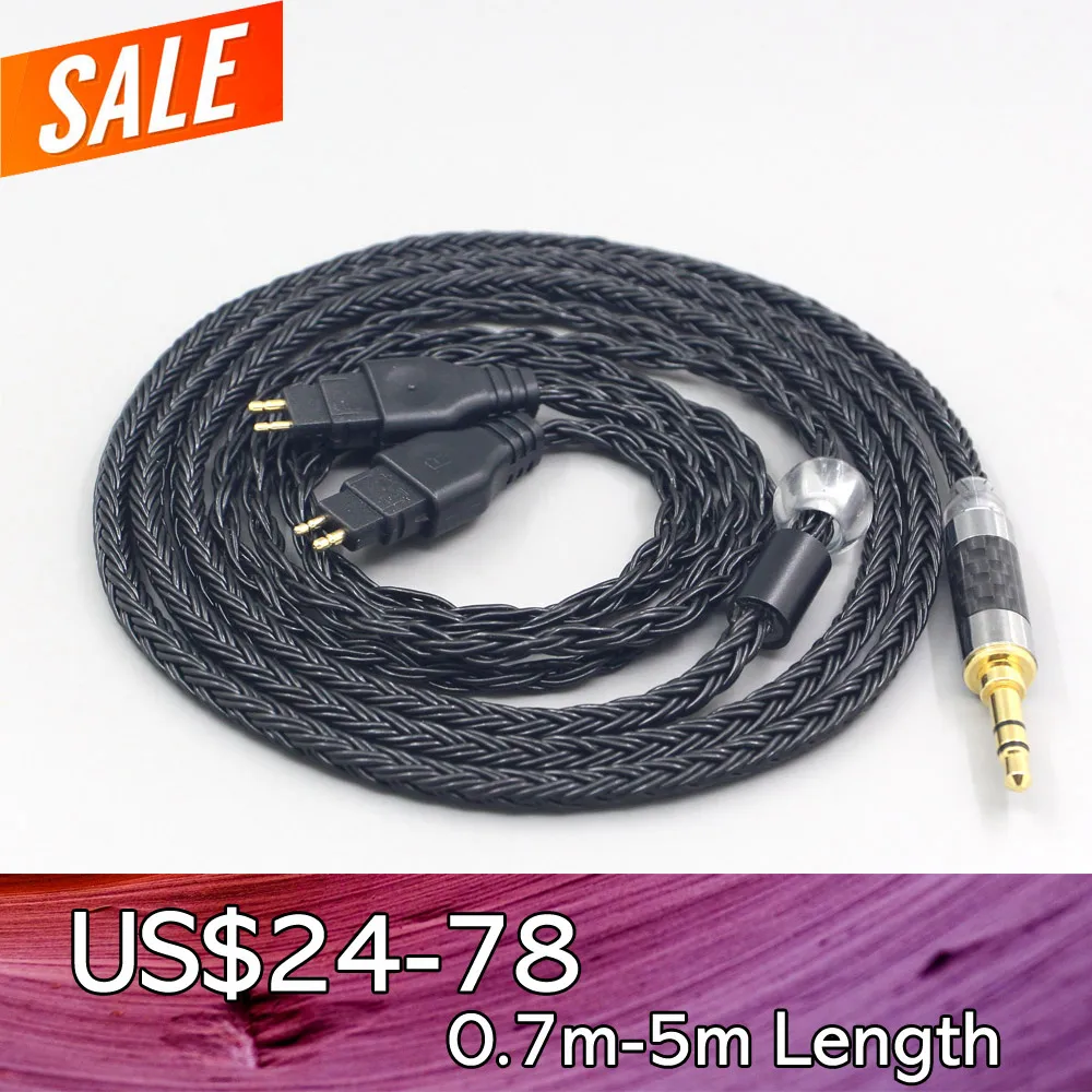 

LN007728 16 Core Black OCC Earphone Cable For Sennheiser HD580 HD600 HD650 HDxxx HD660S HD58x HD6xx Headphone