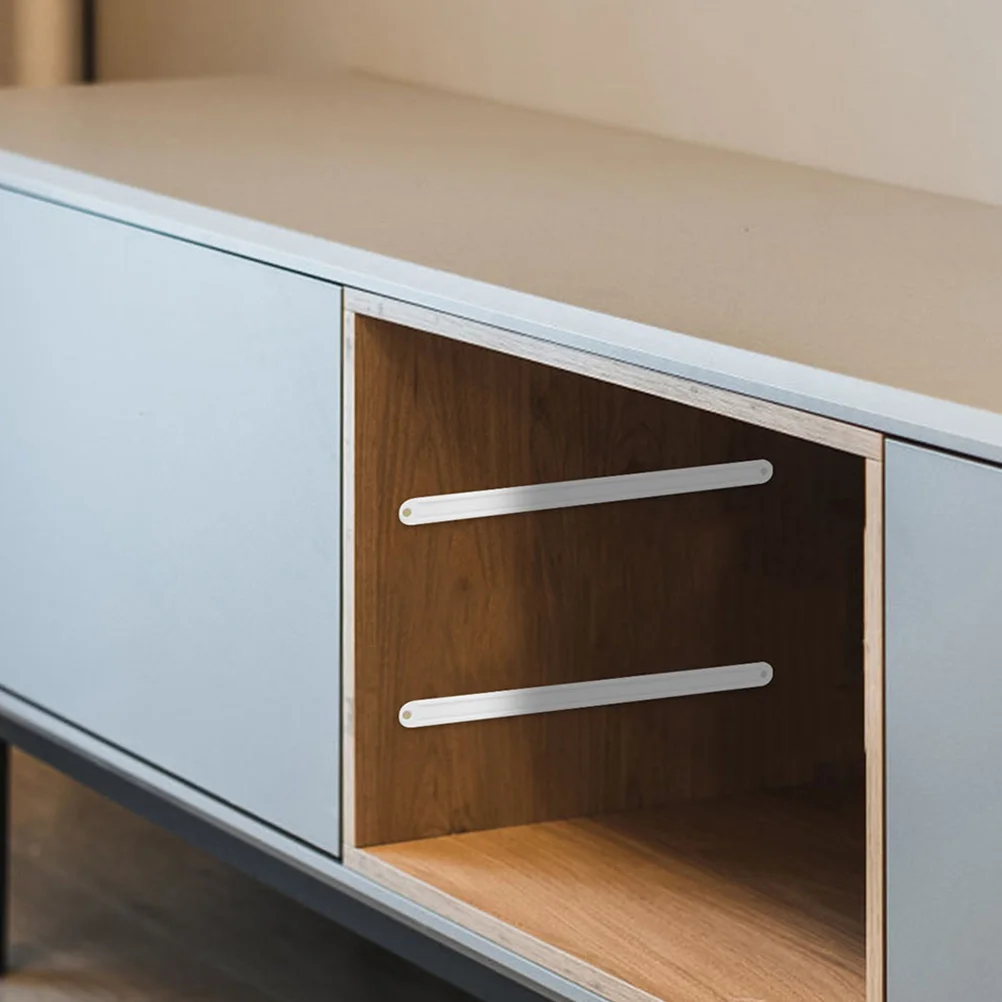 

8pcs Drawer Slides Heavy Duty Plastic Replacement Furniture Guide Rails Cabinet Track Guides For Kitchen Storage Containers