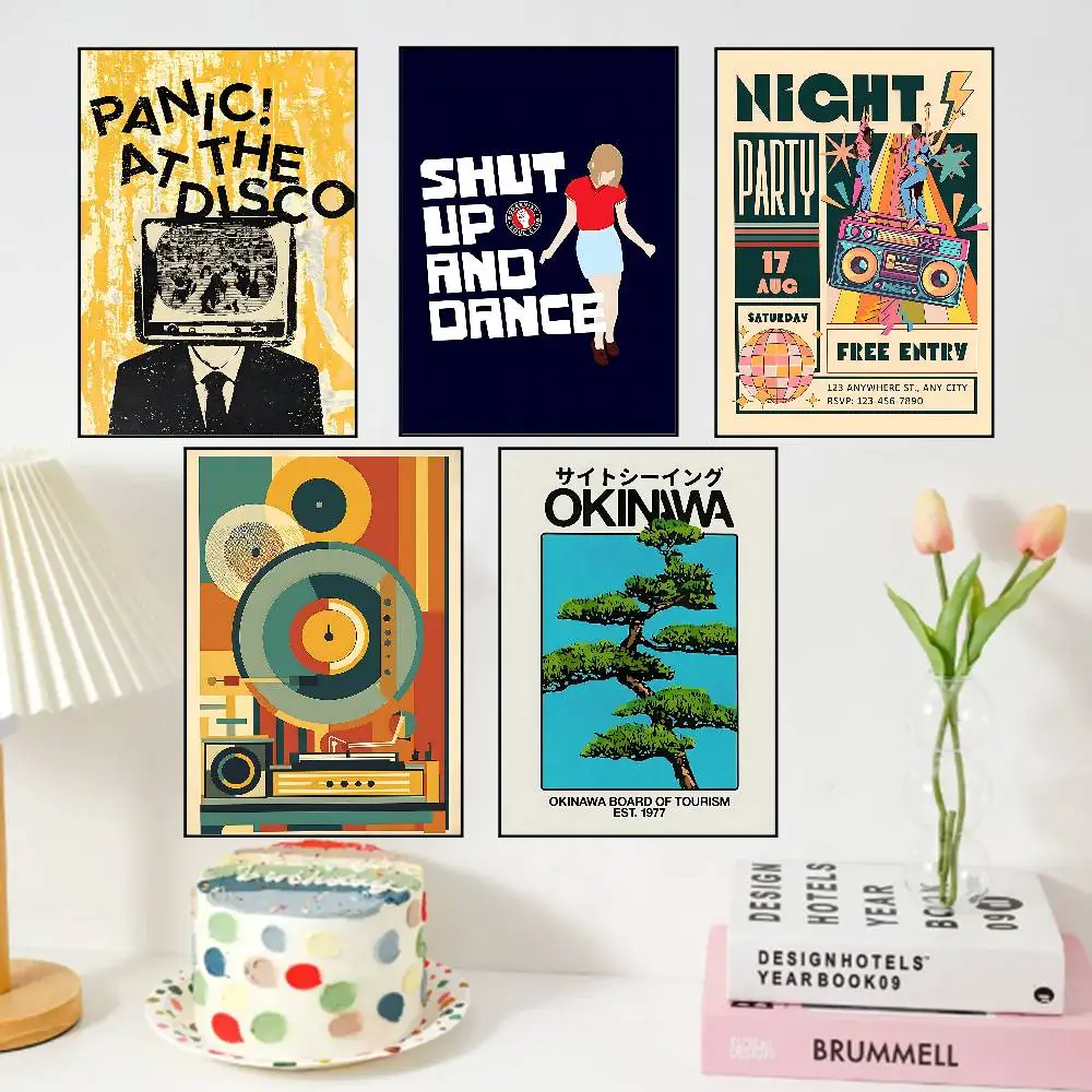 Retro A-abstract Nourishes The Soul Posters Living Room Bar Cafe Quality Canvas Vintage Style Comics Painting Art Home Wall Deco