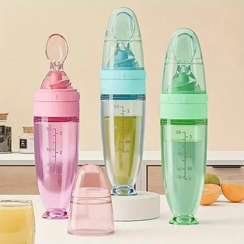 90ML Silicone Baby Spoon Feeding Bottle 1