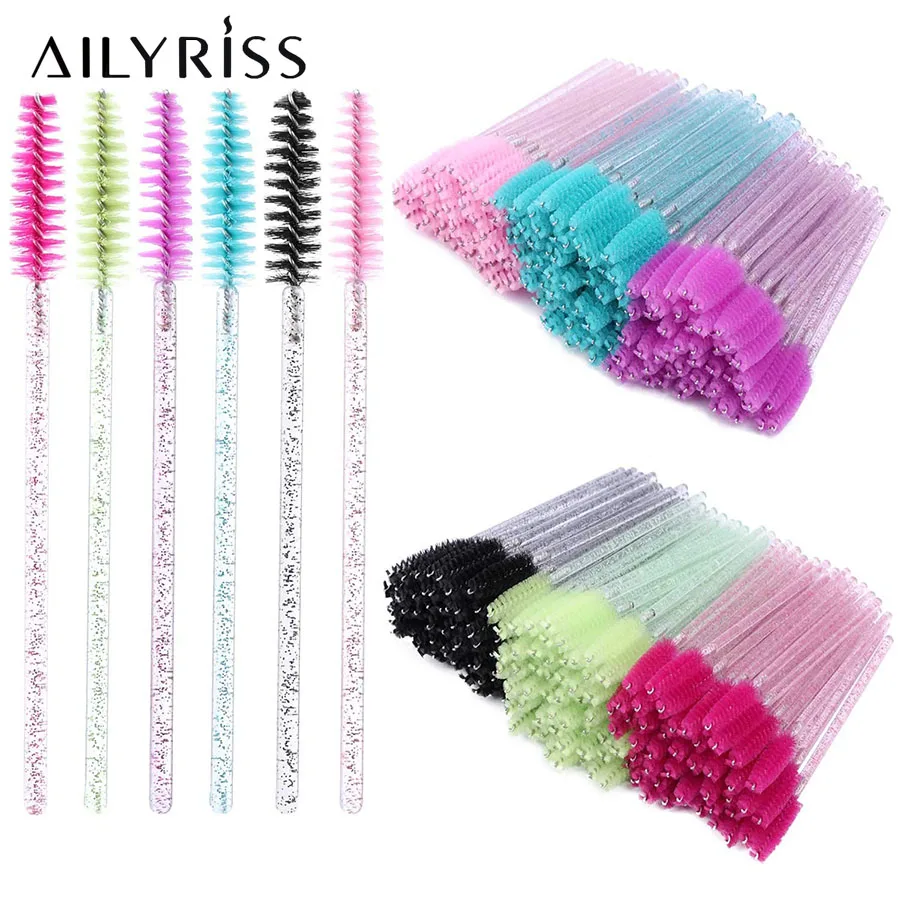 500pcs Disposable Eyebrow brush for Eyelash Extension Mascara Wand Applicator Spoolers Eye Lashes Wholesale Cosmetic Brushes