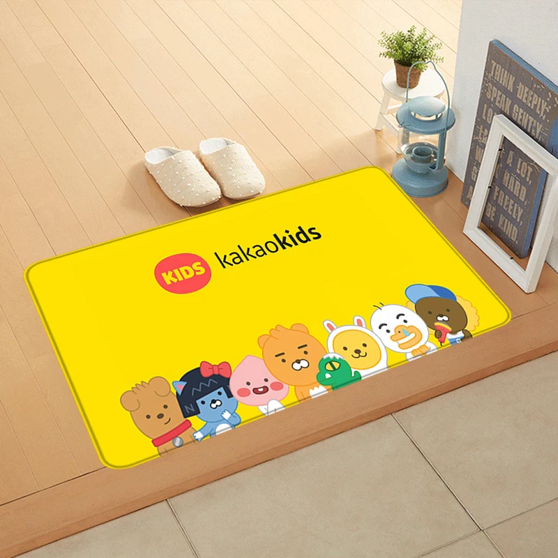 Children Room Rugs Foot Carpets Kakaos Friend Entrance Doormat Kawaii Rug Floor Mats Carpet Anti Slip Mat Home Kitchen Hallway