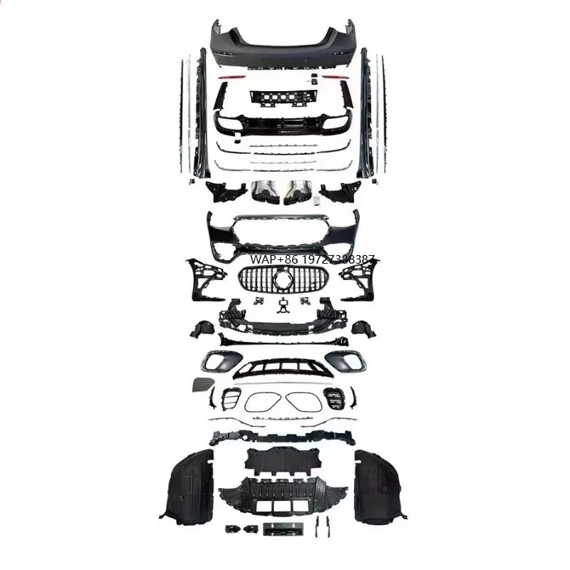 

S Class W223 TI S63 Style Body Kit Bumpers Side Skirt Grille Exhaust 2020-S CLASS W222 S320 S450 S600 S350 Facelift Parts