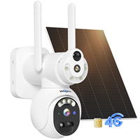 Full HD Night Vision 8MP Dual Lens Wireless Ptz CCTV Security Camera Outdoor 4g Gsm Sim Card Wifi Solar Energy