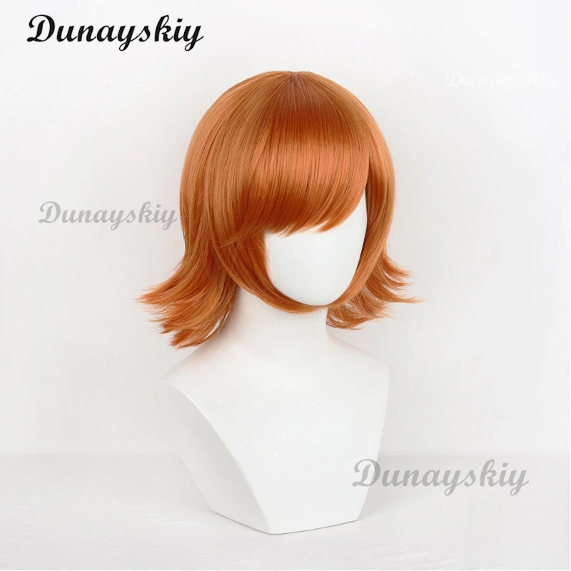 أنيمي السنجاب فتاة تأثيري الباروكات 38 سنتيمتر الشعر القصير السنجاب فتاة زي مقاومة للحرارة الاصطناعية الشعر الطرف مخصص