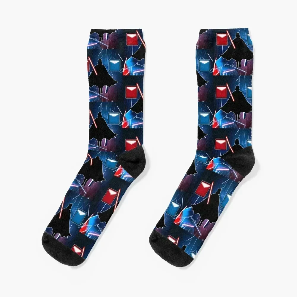 Darth Saber vers.2 Calcetines retro luxe Calcetines antideslizantes para ciclismo para hombre Marca de diseñador feliz para mujer Botas de montaña Calcetines para niñas Hombres