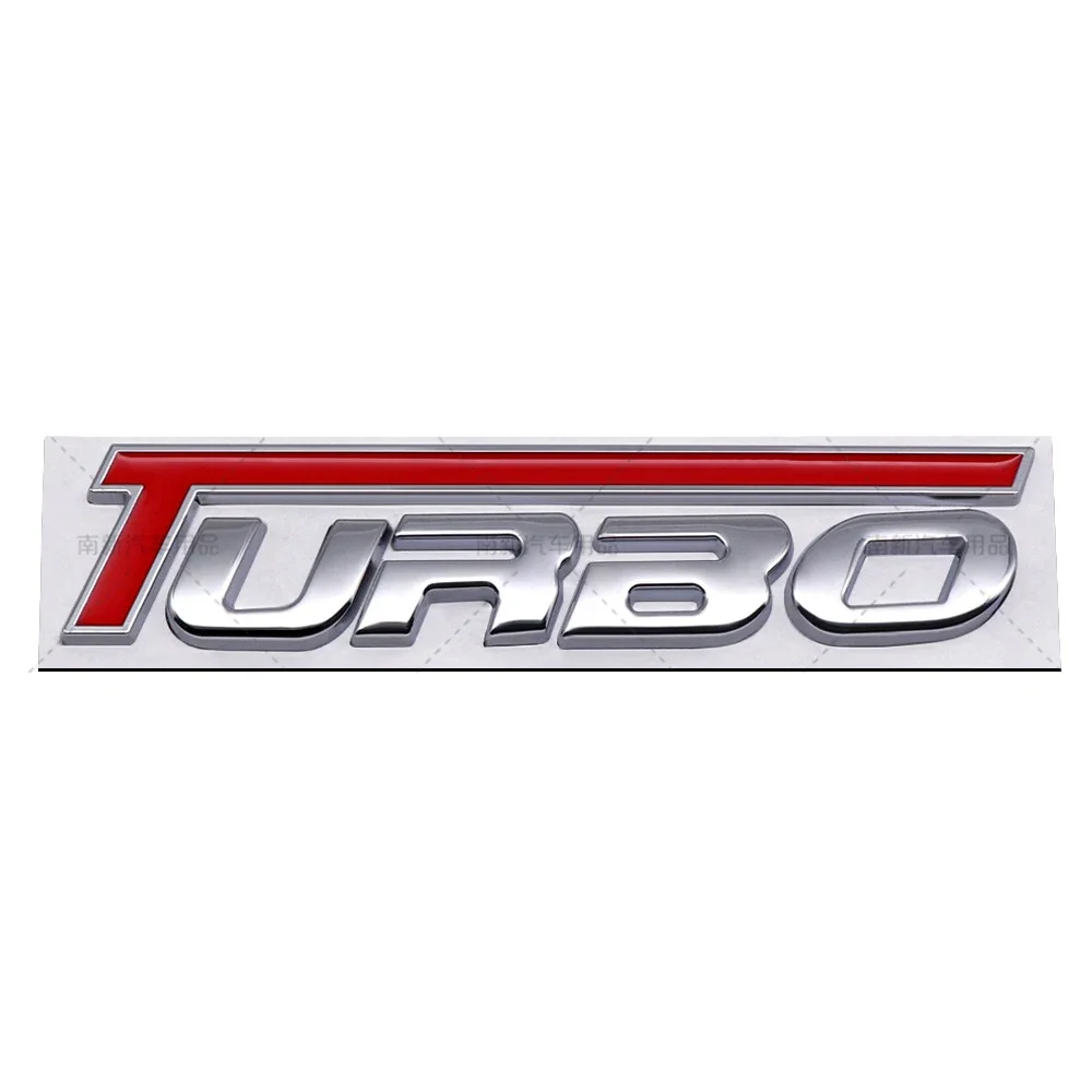 Logotipo Turbo Universal para parachoques trasero de coche, pegatina para maletero, insignia para Jaguar Jeep KIA Lexus Land Rover Mazda Ford Honda Hyundai