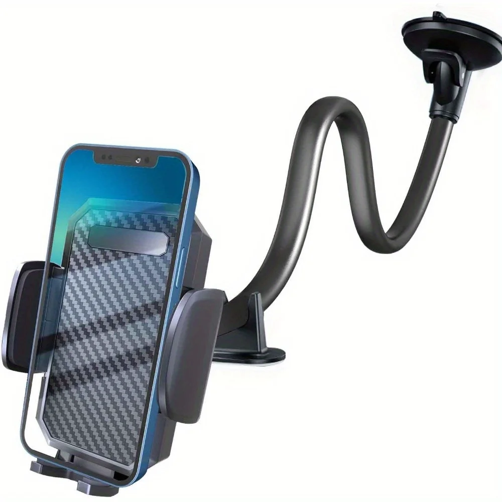 Car Truck Cell Phone Mount Holder 11-Inch Long Arm Strongest Suction Stand Cradles for Dashboard Windshield for iPhone 15 Pro