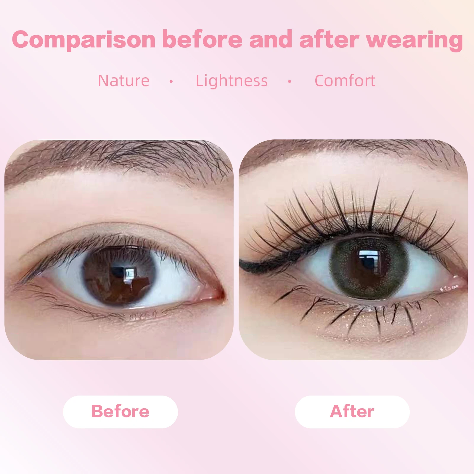 5-pair Manga Eye A Shaped False Eyelashes Wet Lashes Thick Manhua Spiked Eyelashes Naturally Soft Douyin Makeup Lash Extension