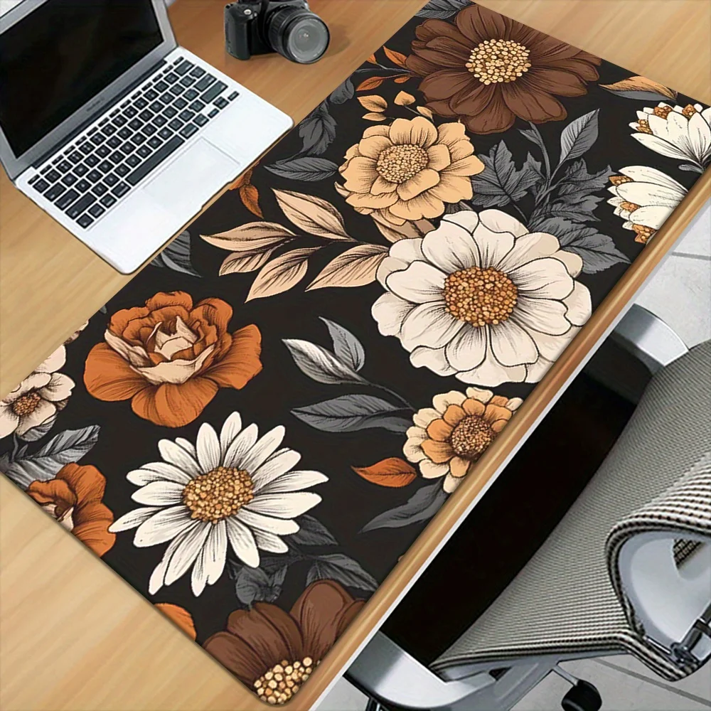 1pc Minimally simple and trendy printing Mousepad, Keyboard Gaming Accessories Mouse Mat, Office Computer PC Gamer Laptop Desk M