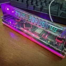 Iv27 próżniowy zegar tube cyfrowy zegar stołowy biurko Nixie Tube zegary na biurko zegarki elektroniczne dekoracja na biurko prezent