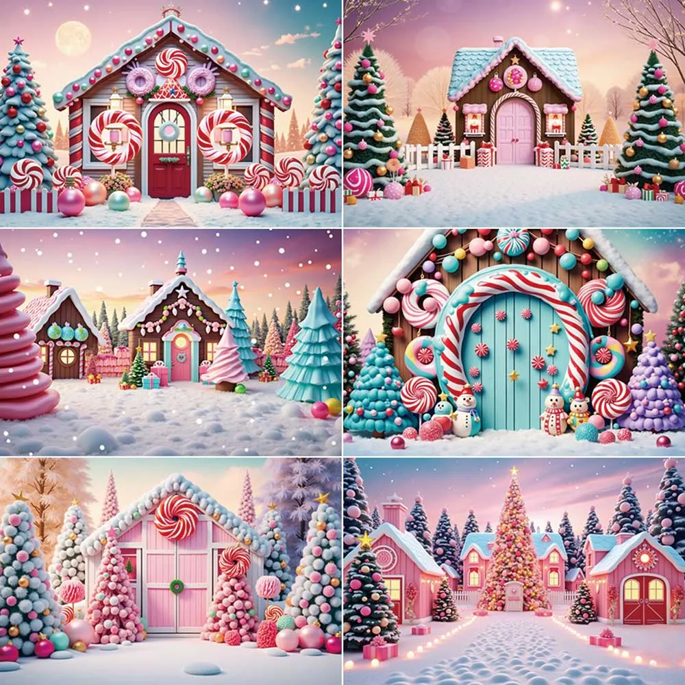 MOON.QG Christmas 2024 News Background Photography Xmas Tree Home Party Photozone Backdrop Child Photo Studio Photobooth Props