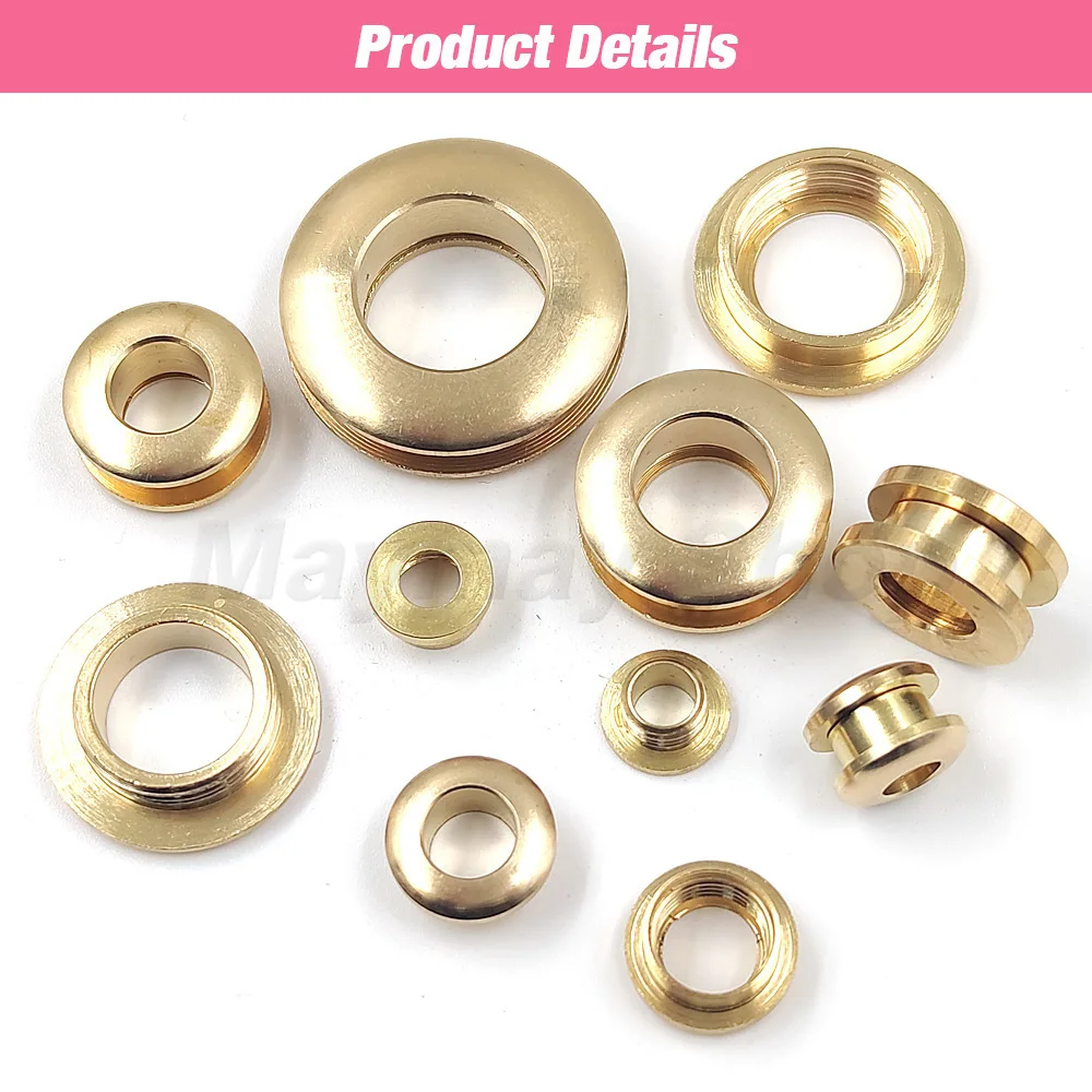 2pcs Solid Brass Screw Back Eyelets With Washer Grommets Leather Craft Accessory DIY Bag Clothes Belt Ornament Accessories