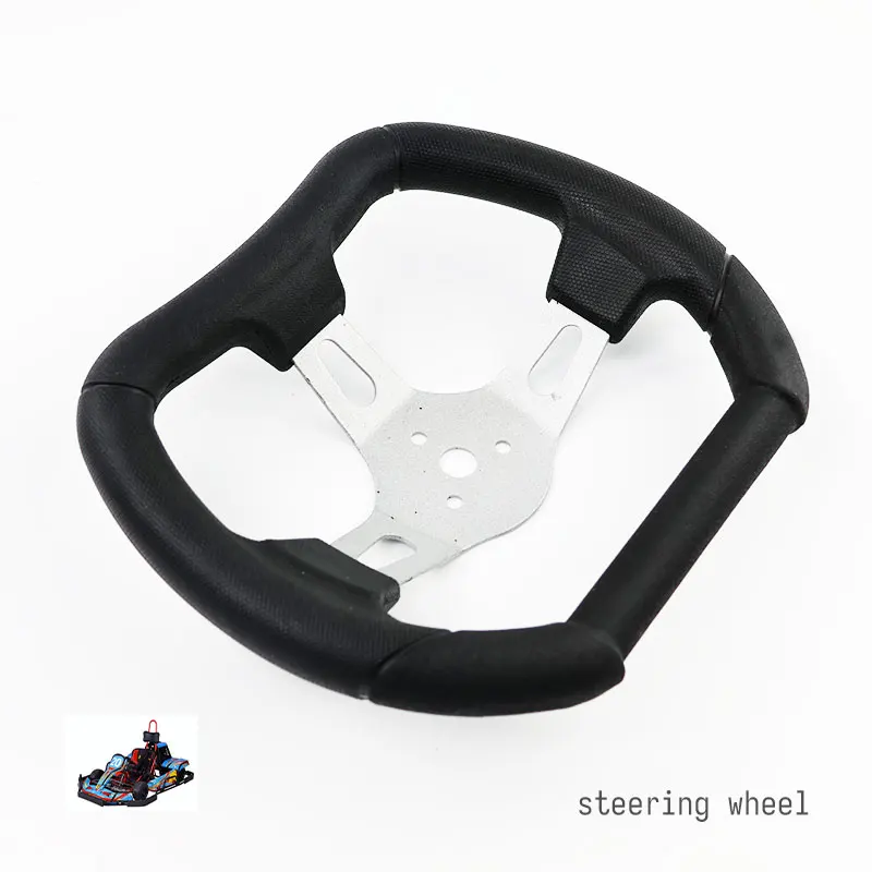 Go Kart 275mm Square Rectangular Classic Style Motorcycle Steering Wheel For Karting Cart Scooter Karting ATV Quad Accessories