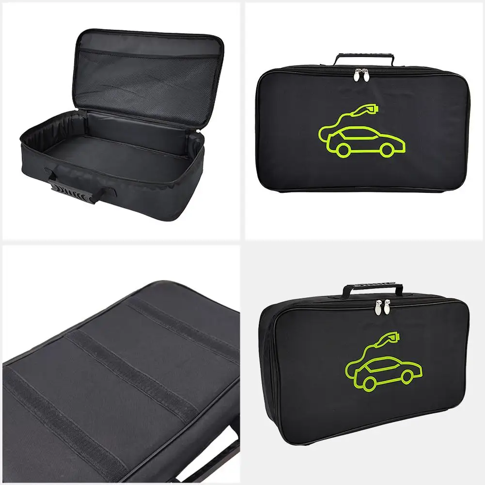 EV Car Charging Cable Storager Bag For Type 2 and J1772 Type1 Portable Charge Cables Fire Retardant Waterproof Container Storage