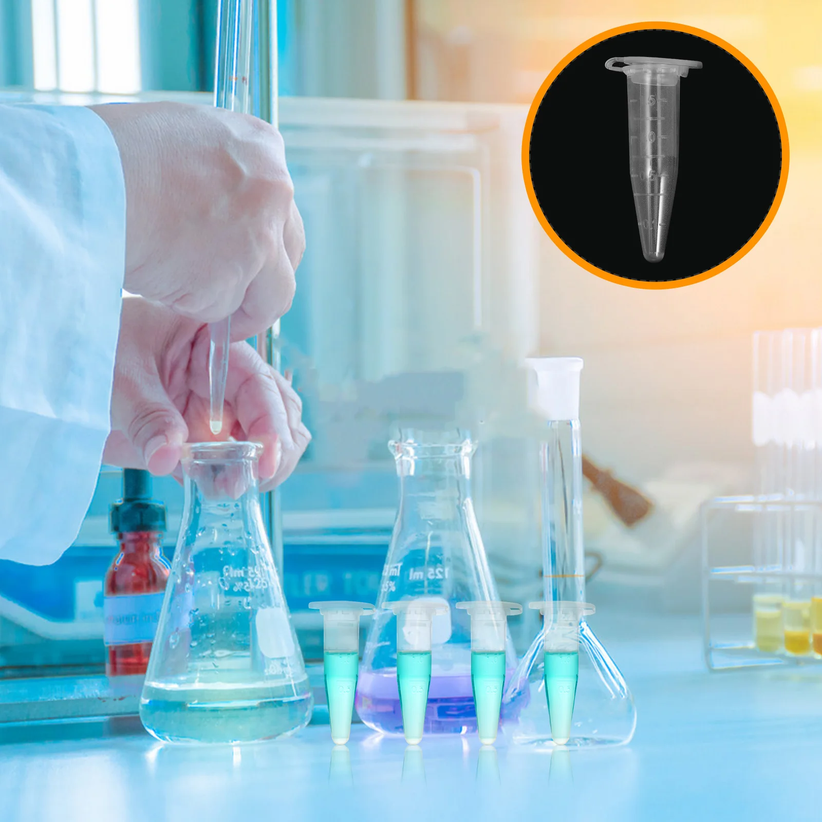 50 шт. пробирки, контейнеры для образцов, конические пробирки, лабораторные флаконы, нижние пробирки, пластиковые пробирки, маленькие флаконы, крышки для хранения