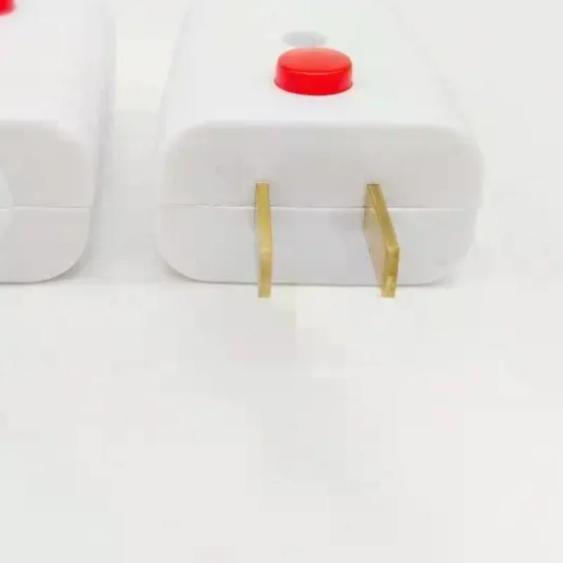 2 Pin Rewirable Power Plug With On Off Button Switch Flame Resistant Detachable Electrical Plug For Home Wiring Use
