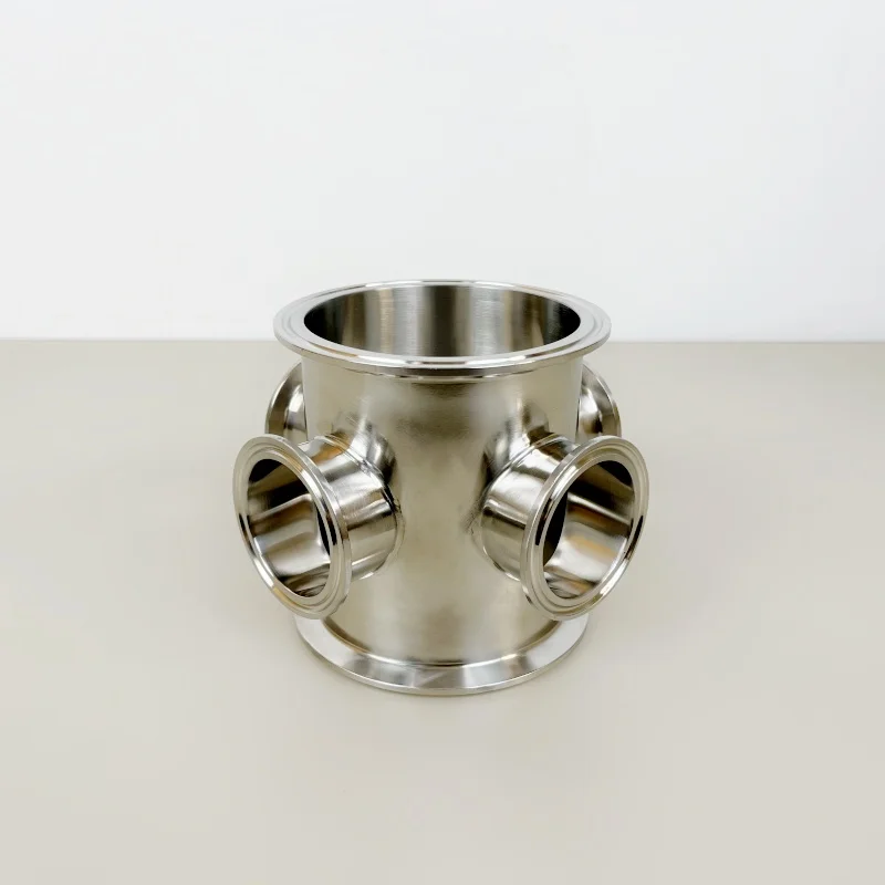 

4" * 4" * 2" * 2" * 2" * 2" Short Type Tri Clamp 6 Way Connector Pipe Fitting For Homebrewing Distillation,Tri Clamp Style Cross