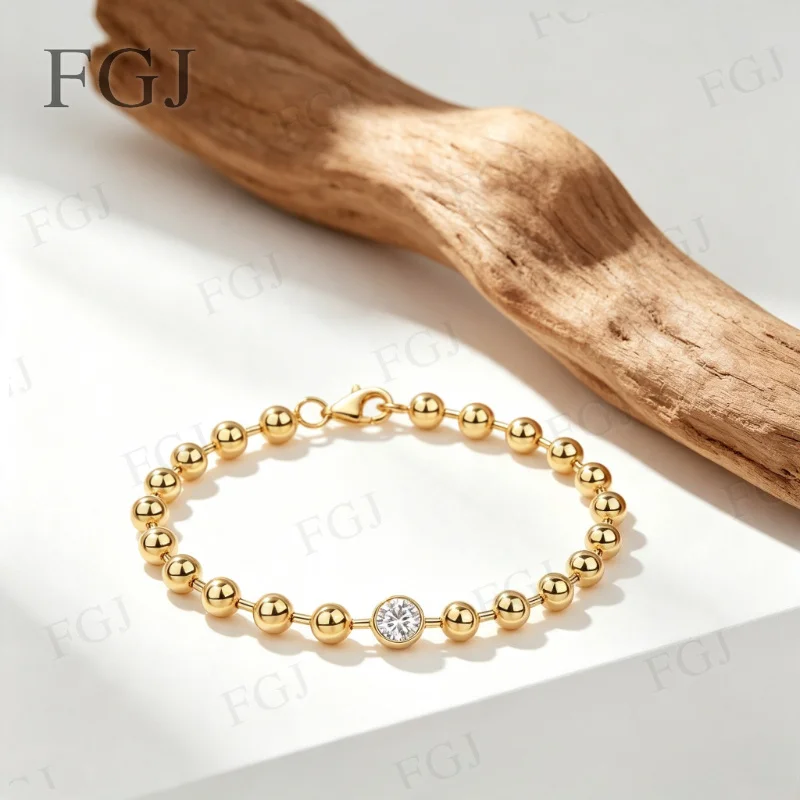 Moissanit Charm-Armband 925 Sterling Silber Schmuck Moissanit Diamant-Kettenarmband für Frauen Hochzeitsgeschenk – Detail 6