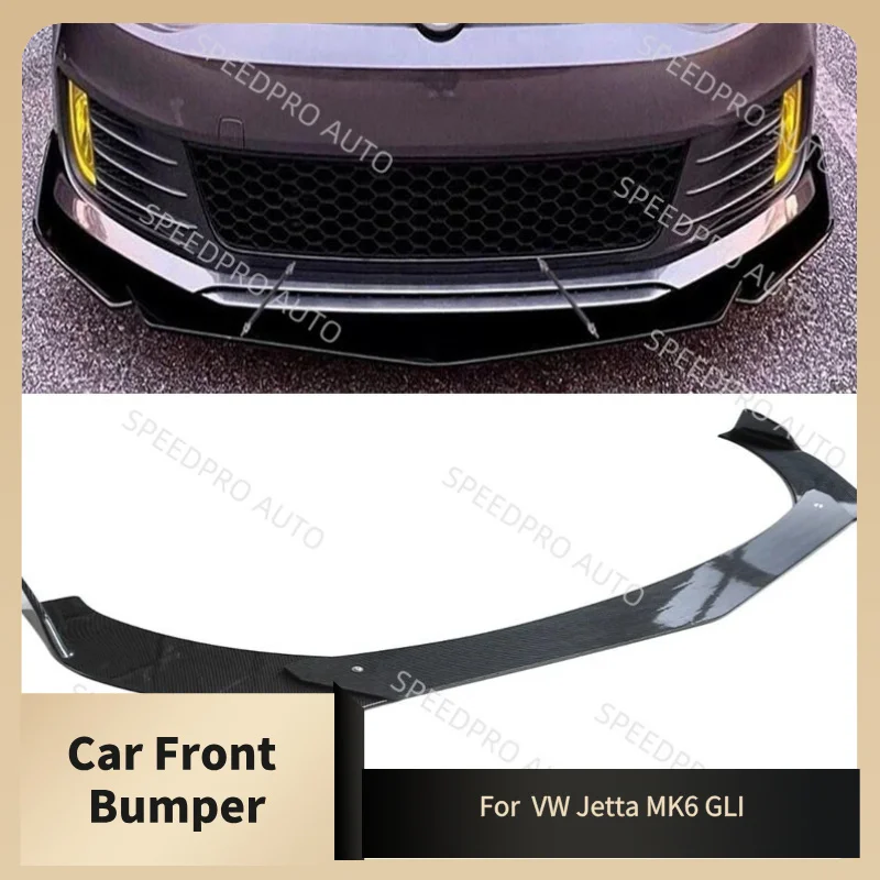 

Для Jetta MK6 GLI автомобильный передний бампер, автодиффузор, разветвители, крышка, спойлер, комплект кузова, внешние детали, черный