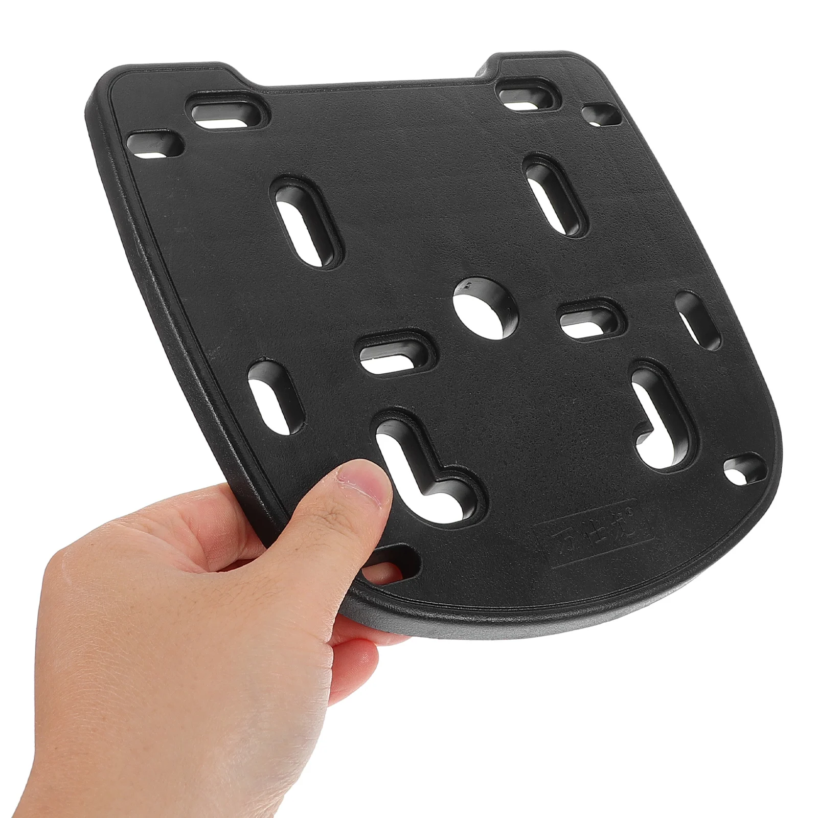 Boîte à bagages arrière de moto épaisse universelle, 1 ensemble, vis de plaque de Base, bandes de fixation, adaptateur de montage Stable pour support de coffre