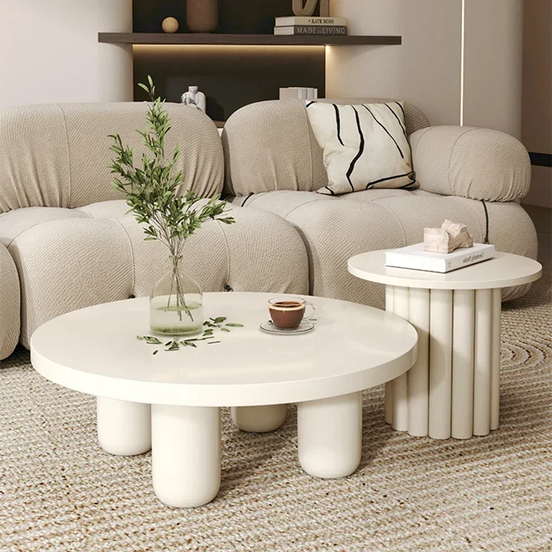 Minimalist Luxury Coffee Tables Living Room Round Home Design Side Table Modern Nordic Muebles Para El Hogar Interior Decoration