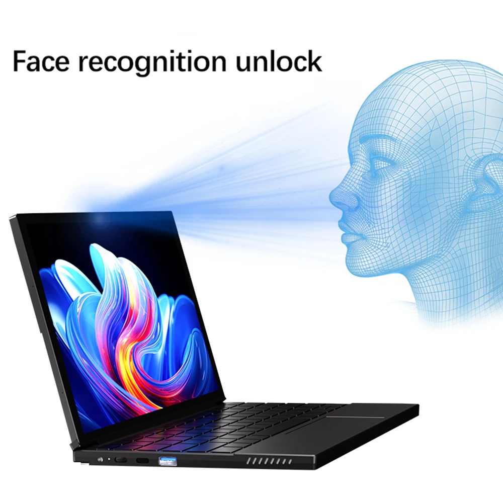 كمبيوتر محمول بشاشة لمس 10.95 بوصة Intel i5-1250P DDR4 32GB SSD 2TB التعرف على الوجه جهاز لوحي صغير محمول Windows 11 WiFi6