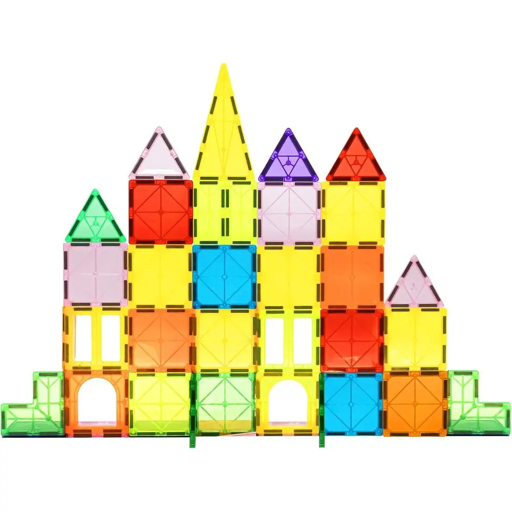 

Набор из 68 прозрачных магнитных строительных блоков 3D, игрушки STEM для детей от 3 до 9 лет