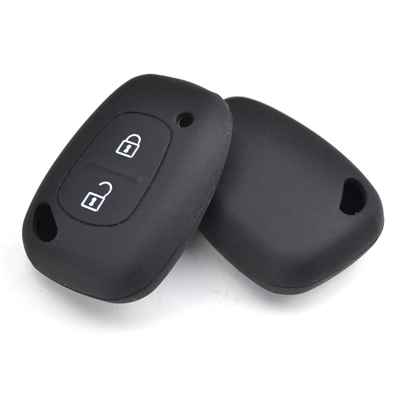 Silicone Car Key Fob Cover Case For Renault Kangoo Traffic Master For Opel Vivaro Movano 2003-2010 2 Button Remote Shell