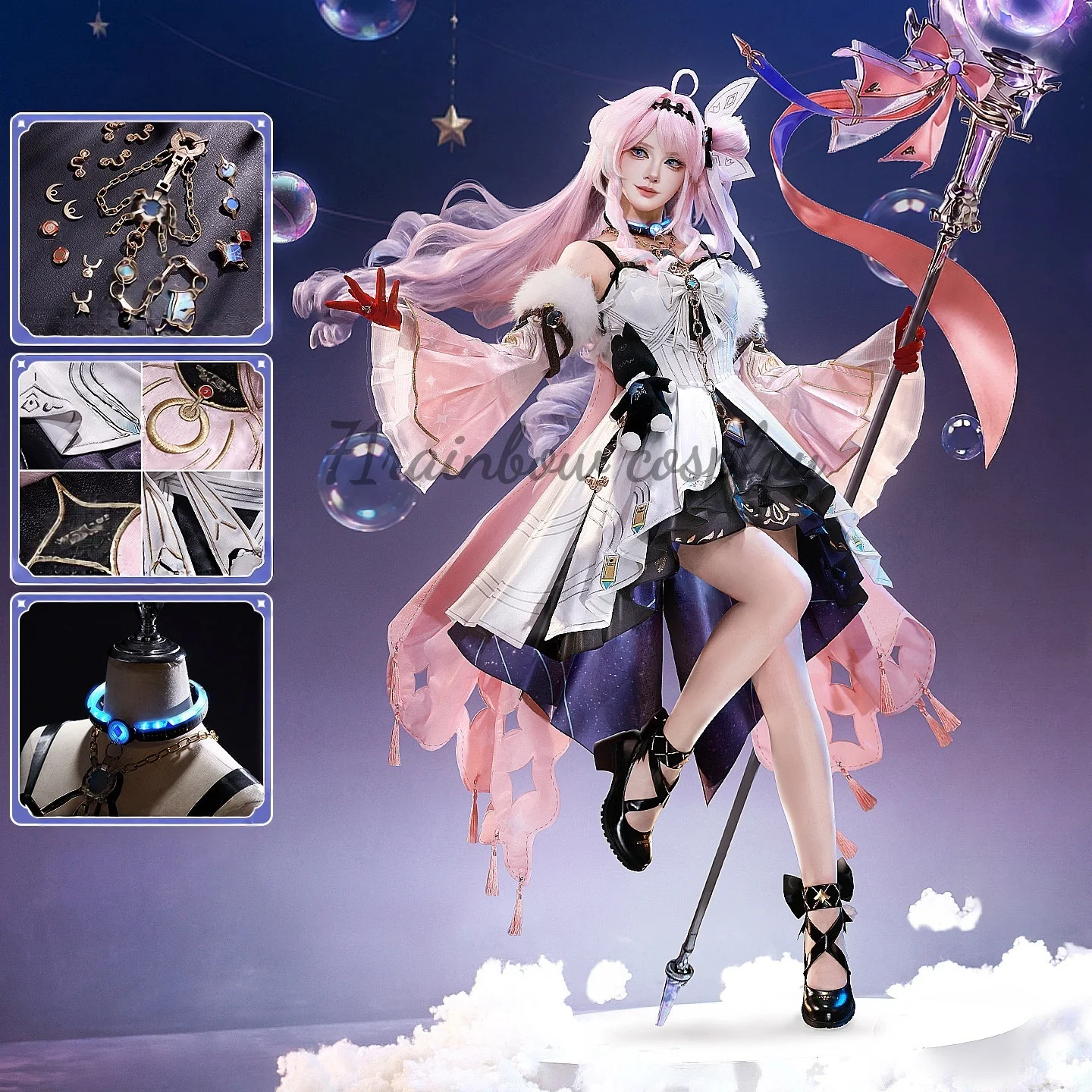 

71rainbow Cosplay Wuthering Waves Denia Cosplay Costume Female Christmas Outfits Dress Game Denia Clothes Costumes Cosplay