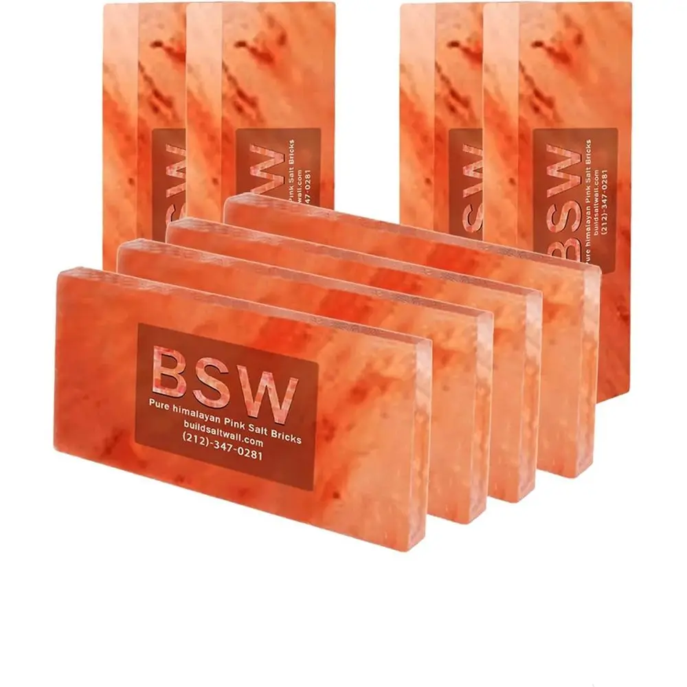 

Натуральные розовые гималайские соляные блоки, 8x4x1 дюймов, 30 упаковок для сауны, спа, массажа, сухого старения, оздоровительных центров и домашнего декора