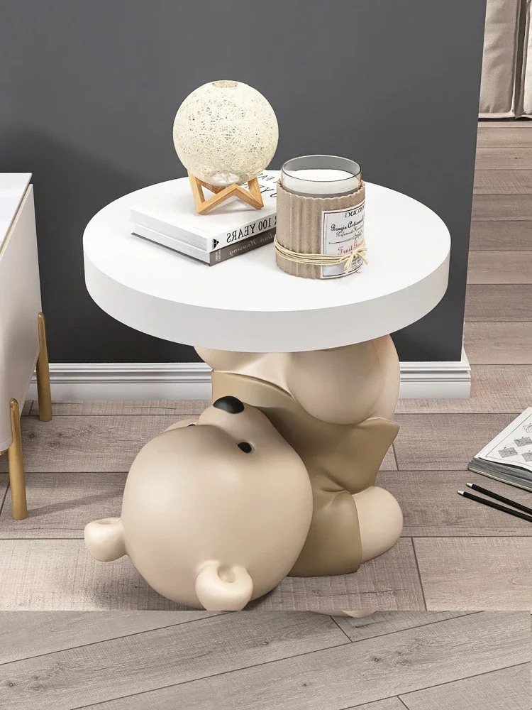 Home Decor Vigorous Bear Statue Floor Decoration TV Cabinet Bedside Table Tray Sofa Storage Furniture Housewarming Gifts