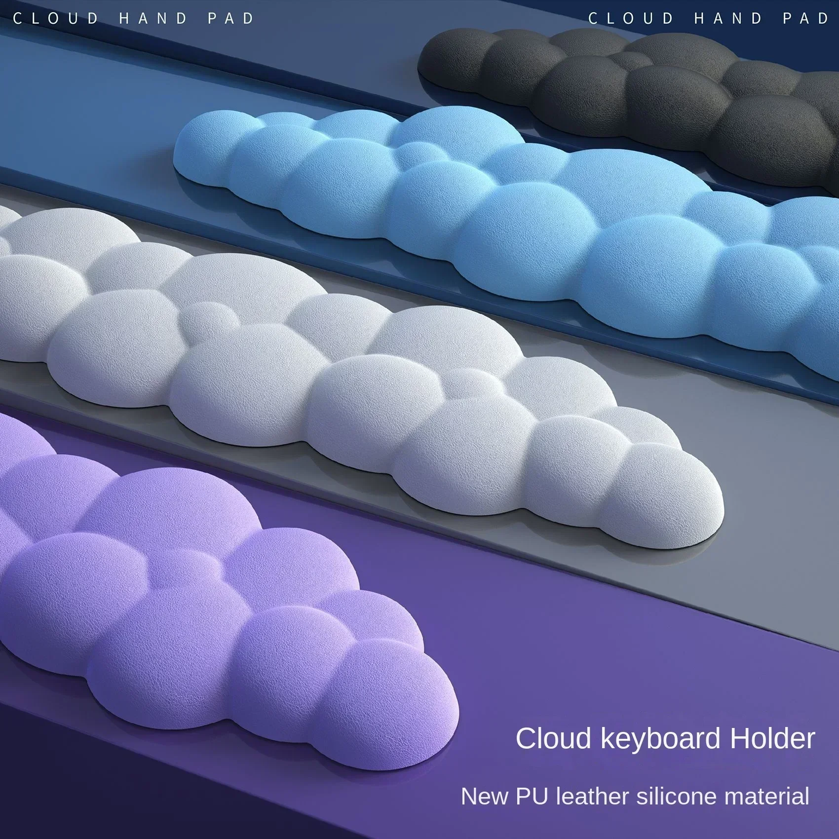 Mouse pad with wrist rest keyboard cloud anti-slip memory foam desktop office gamer mouse wrist rest